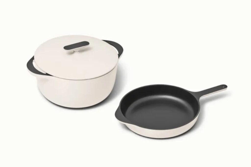 Caraway Cast Iron Skillet & Dutch Oven Duo Hero